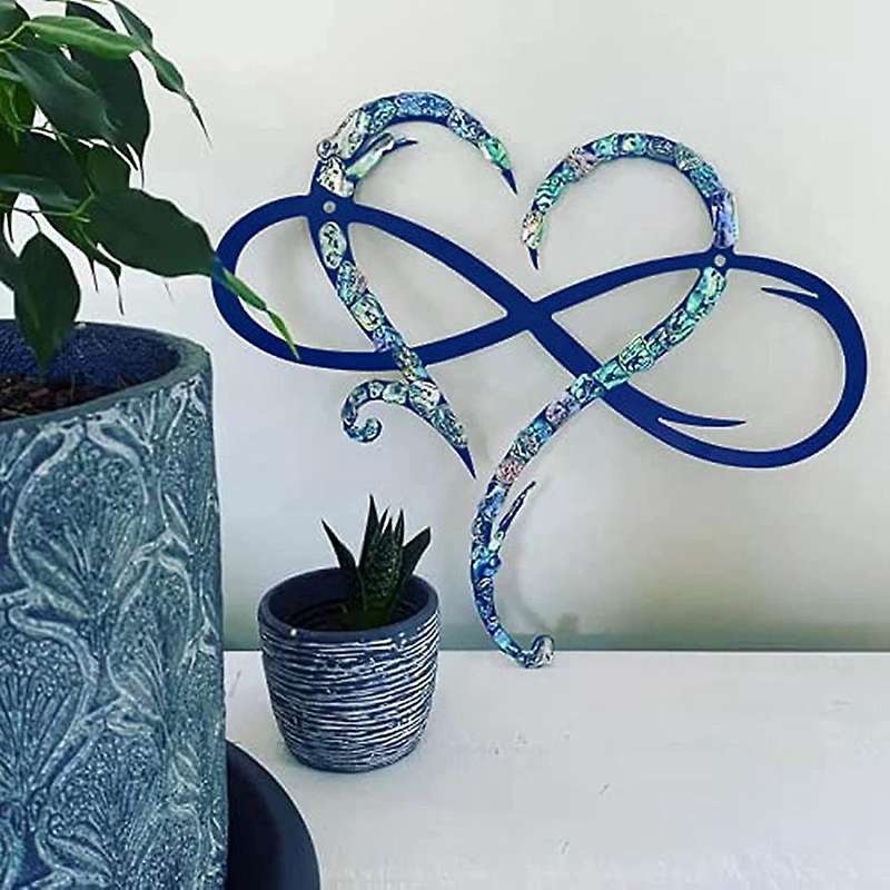 Metal Wall Decoration Unique Design-wall Art Room Decoration Eternal Love Infinite Heart Iron Art D