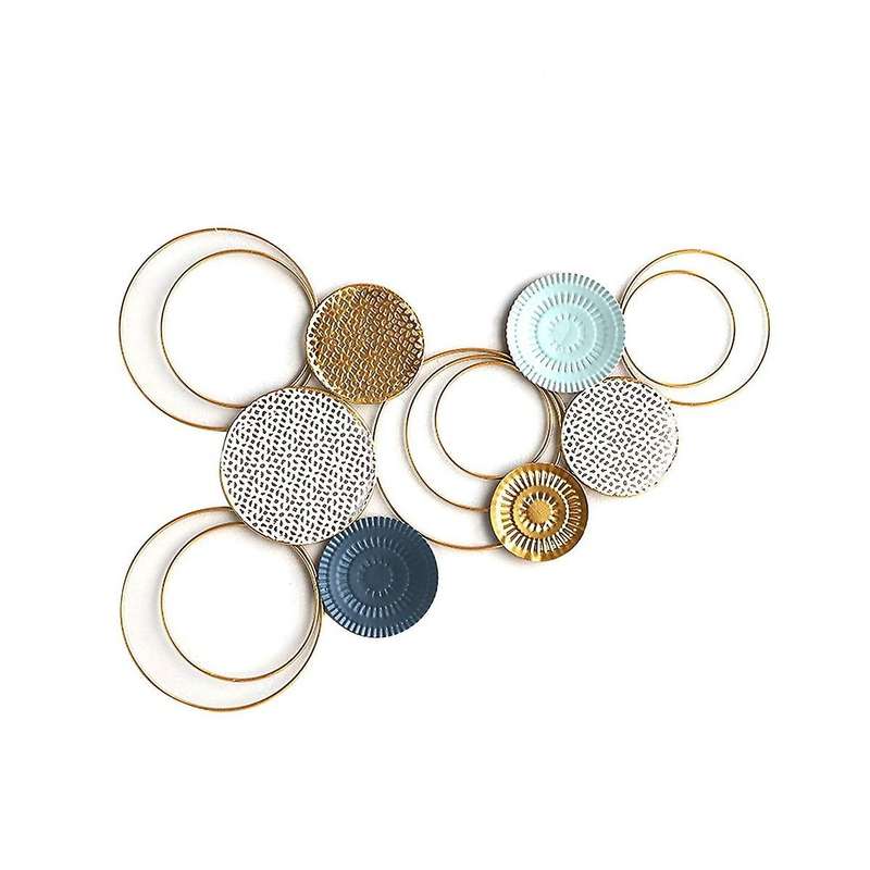 Metal Wall Art Decoration Wrought Iron Nordic Home Decoration Sofa Background Wall Pendant-b