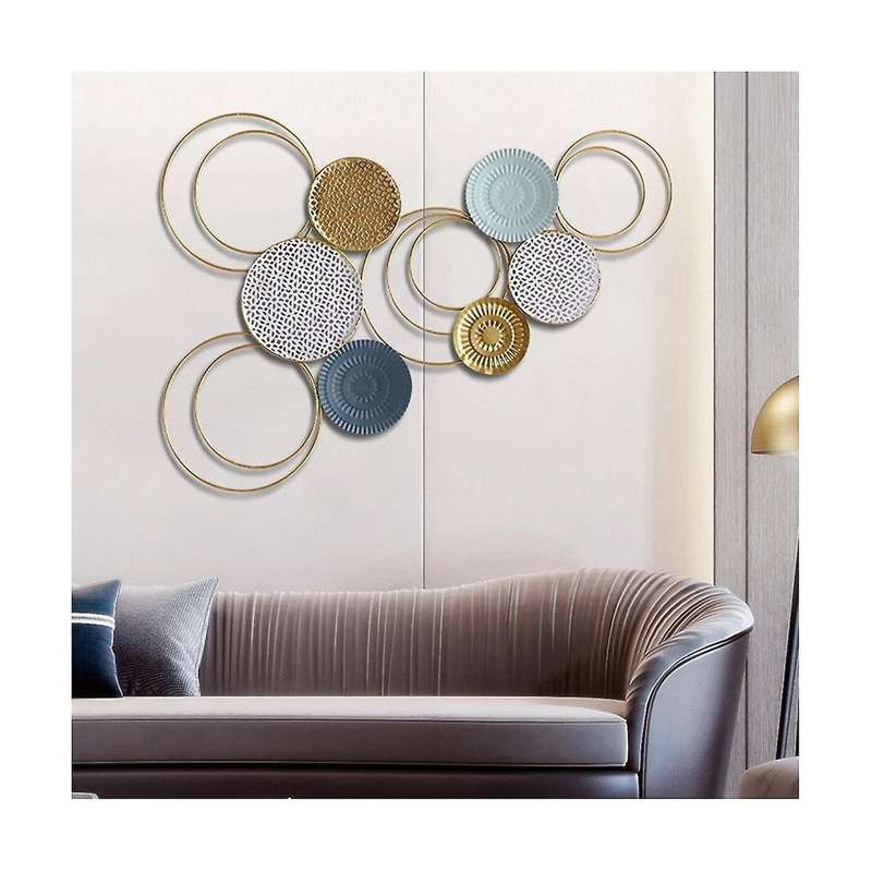 Metal Wall Art Decoration Wrought Iron Nordic Home Decoration Sofa Background Wall Pendant-b