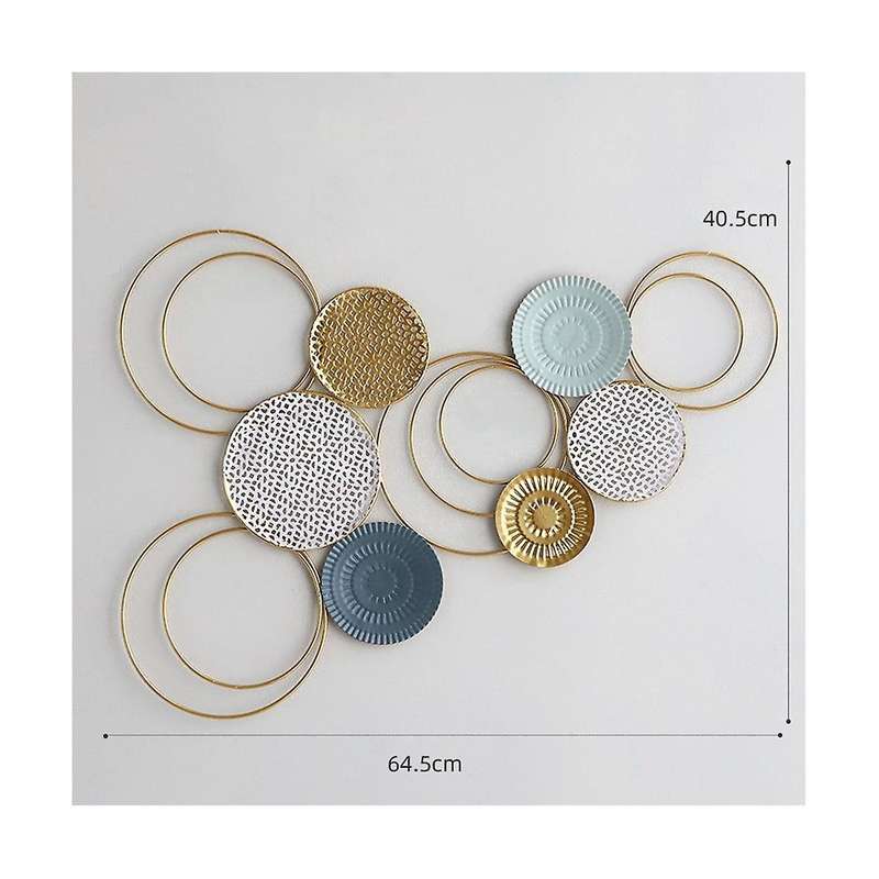 Metal Wall Art Decoration Wrought Iron Nordic Home Decoration Sofa Background Wall Pendant-b