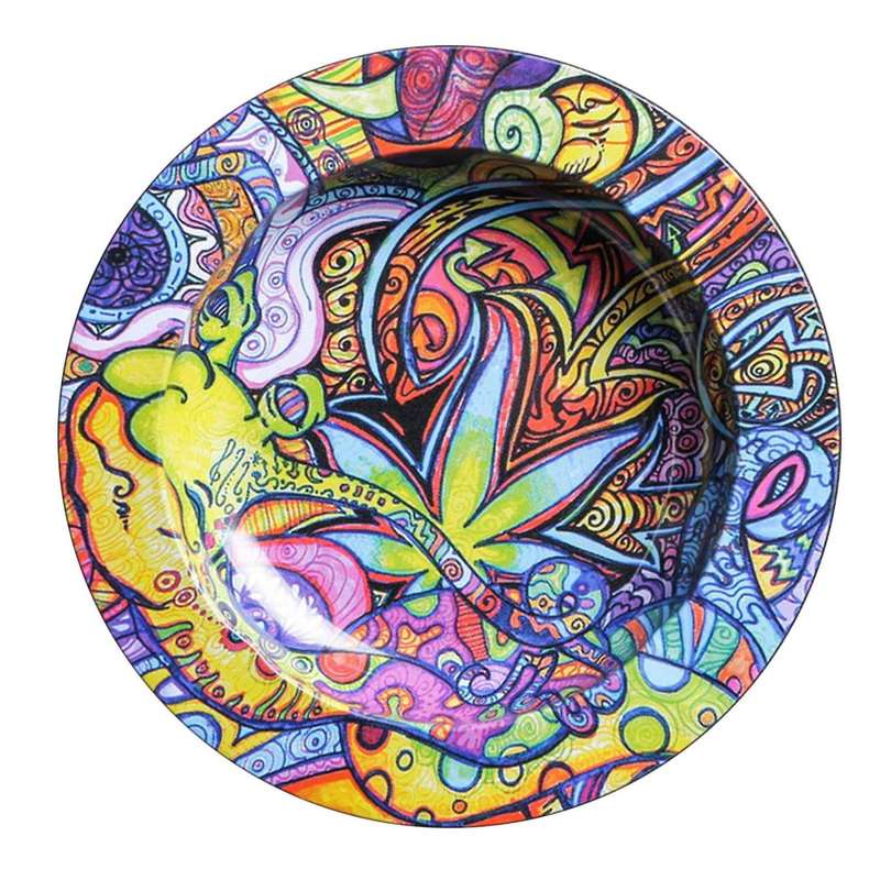 Metal Tobacco Herb Rolling Tray Paper Rolling Tray Cigar Ashtray Discs for Smoke Ashtrays D