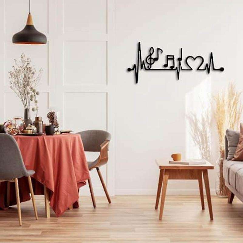 Metal Wall Decor, Ekg Music Wall Art, Music Decor, Living Room Decoration, Wall Hangings, Music Love