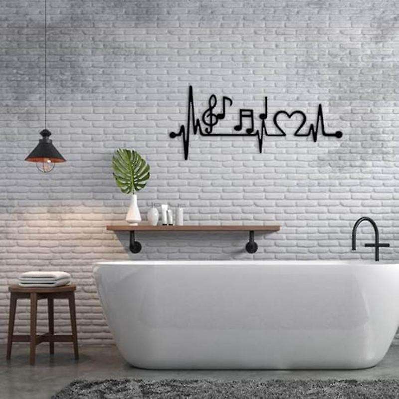 Metal Wall Decor, Ekg Music Wall Art, Music Decor, Living Room Decoration, Wall Hangings, Music Love
