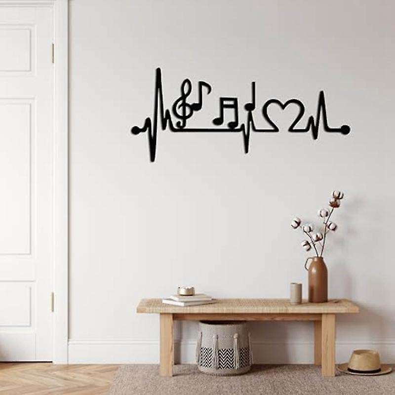 Metal Wall Decor, Ekg Music Wall Art, Music Decor, Living Room Decoration, Wall Hangings, Music Love