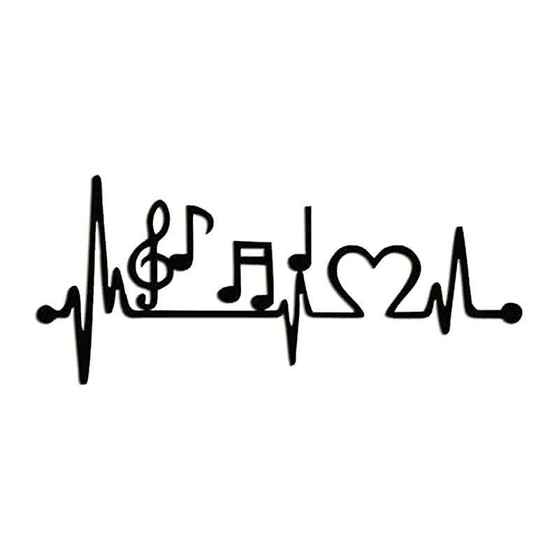 Metal Wall Decor, Ekg Music Wall Art, Music Decor, Living Room Decoration, Wall Hangings, Music Love