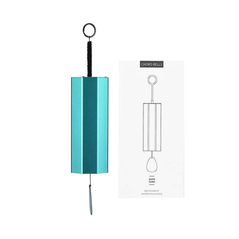 Metal Wind Chimes Meditation Chord Windchime Windbell for Outdoor Garden Patio Meditation(blue)