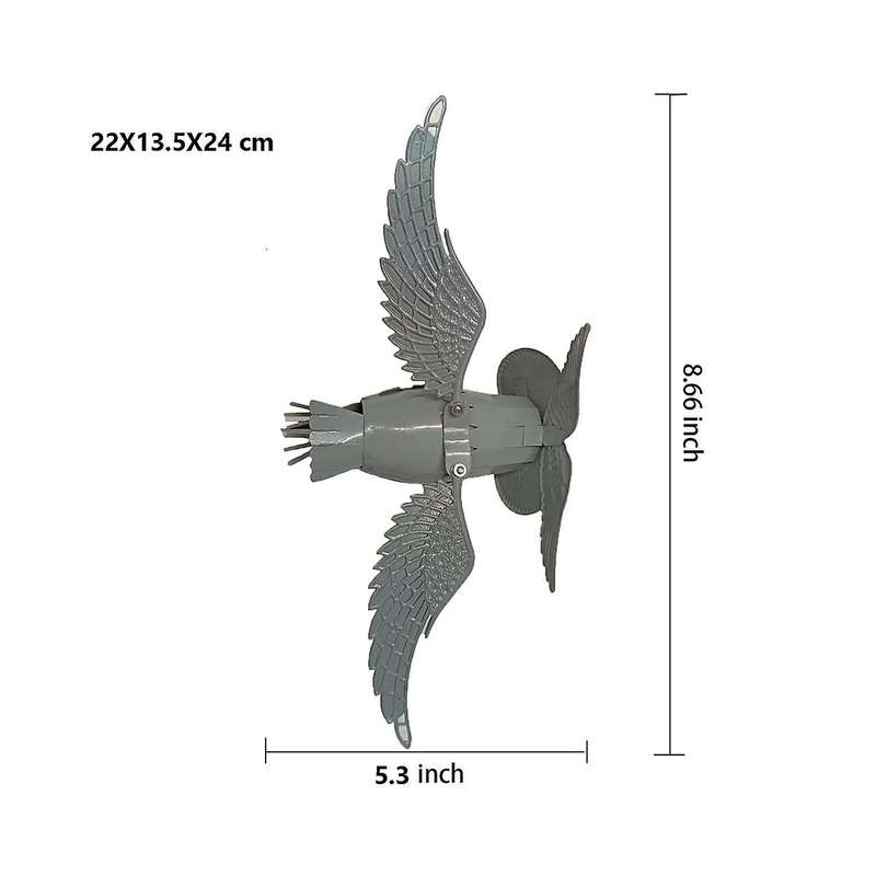 Metal Wind Spinner Outdoor 3d Metal Windmill Yard Wind Catchers Yard Patio Garden Decoration