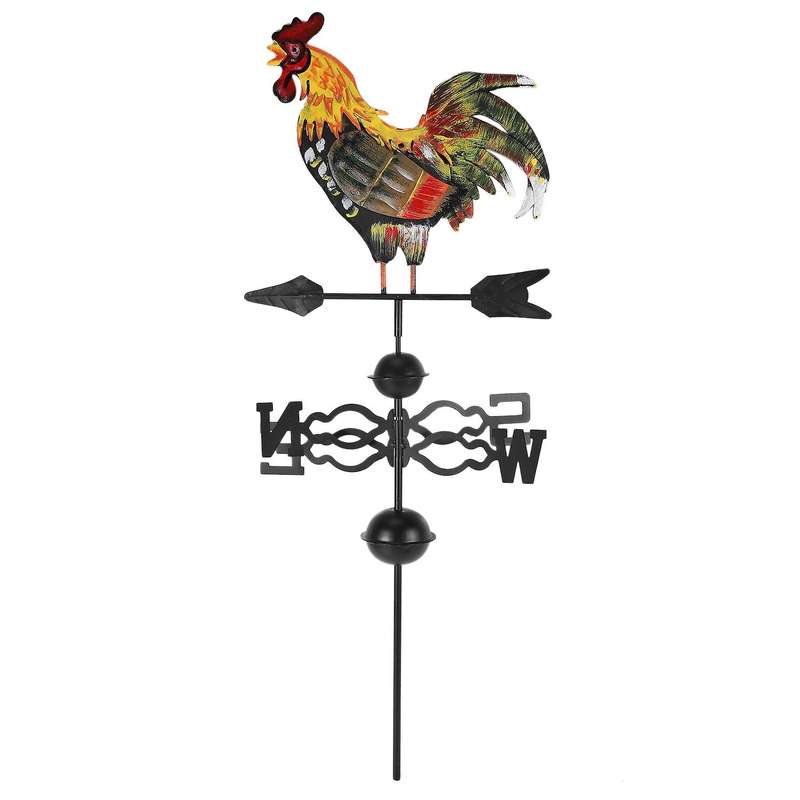 Metal Weather Vane with Rooster Ornament Wind Vane Weather Vain for Roof Weather Vanes for Roofs Ro