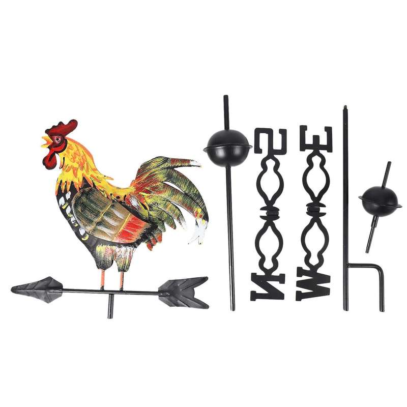 Metal Weather Vane with Rooster Ornament Wind Vane Weather Vain for Roof Weather Vanes for Roofs Ro