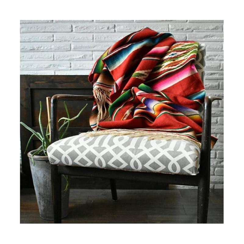 Mexican Blankets, Striped Mexican Cotton Tablecloth Tabletop Blankets, Used for Mexican Party Blank