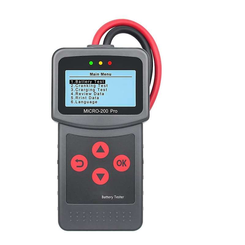 Micro-200 Pro Car Motorcycle Battery Tester 12/24v Multi-language Digital Battery System Analyzer fo