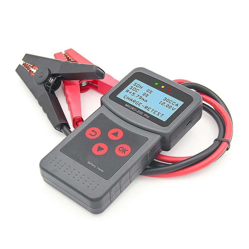 Micro-200 Pro Car Motorcycle Battery Tester 12/24v Multi-language Digital Battery System Analyzer fo