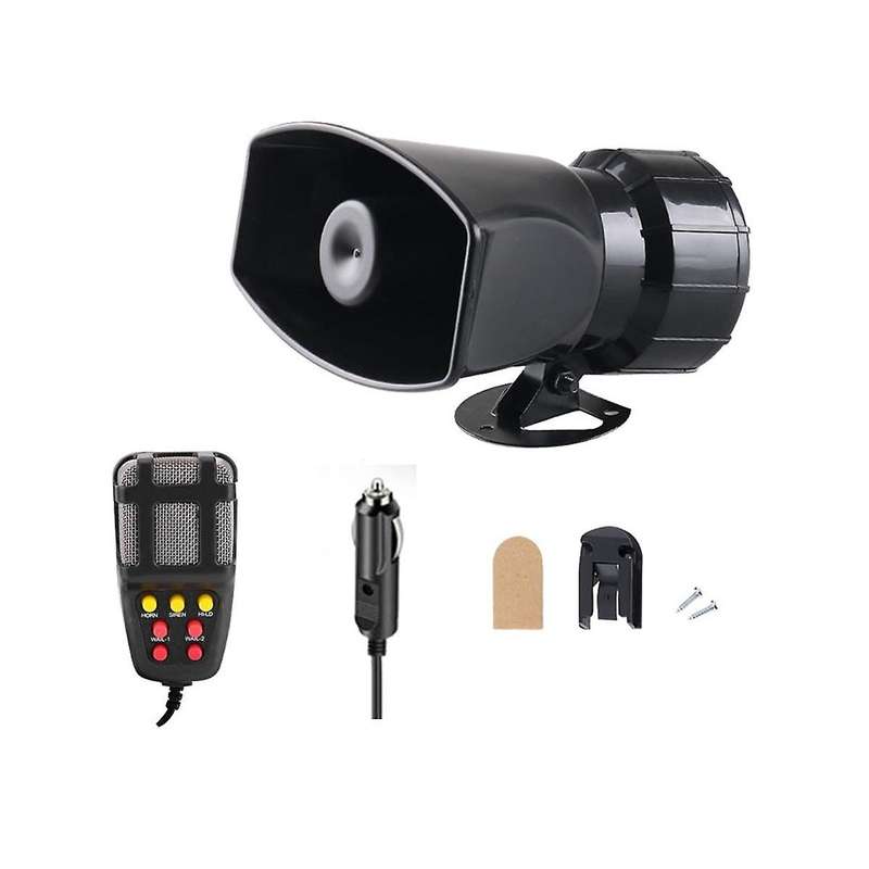 Mic Pa System Emergency Amplifier Hooter 12v Air Horn Tone Car Horn Car Warning Alarm Speakers Loud