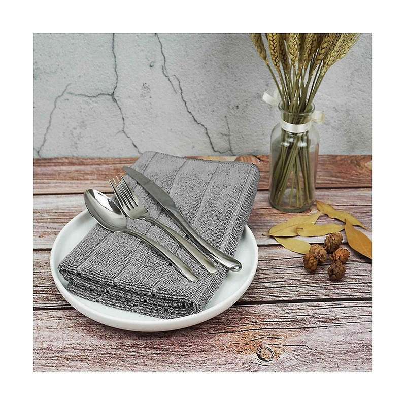Microfiber Dish Towels - Soft, Super Absorbent and Lint Free Kitchen Towels - 8 Pack