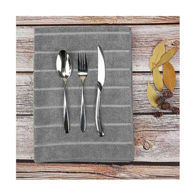 Microfiber Dish Towels - Soft, Super Absorbent and Lint Free Kitchen Towels - 8 Pack