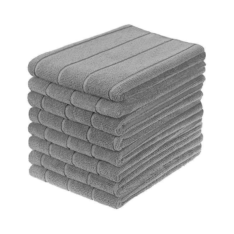 Microfiber Dish Towels - Soft, Super Absorbent and Lint Free Kitchen Towels - 8 Pack