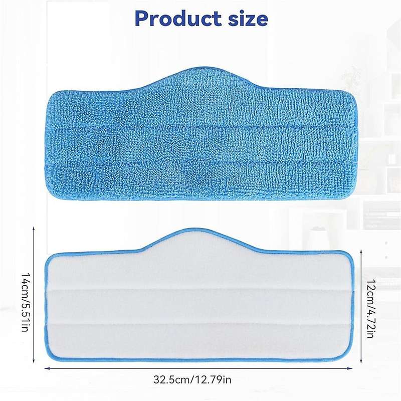 Microfiber Steam Mop Pads for Schenley Steam Mop Cleaner for Neat Steam Cleaner - Washable and Reusa