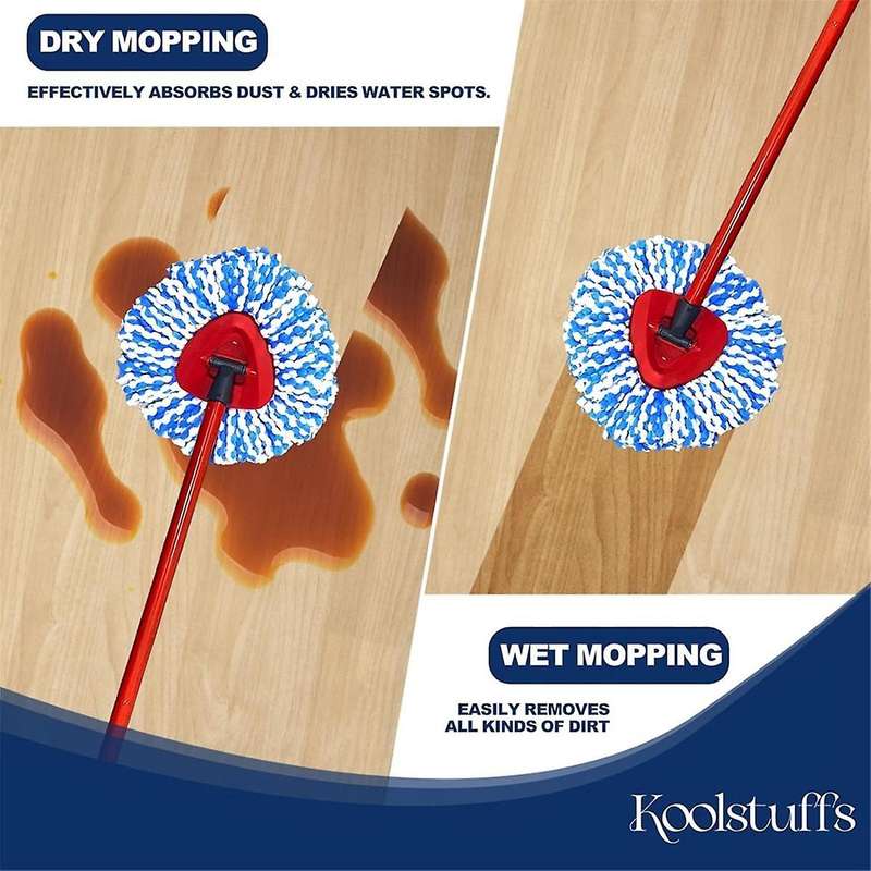 Microfiber Replacement Heads for RinseClean 2-Tank System Reusable Mop Pads for Hardwood Floor