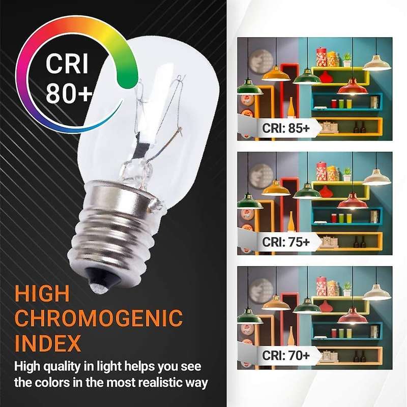 Microwave Light Bulb 40W E17 125V Replacement Part - Exact Fit for Microwaves and the Lava Lamps -
