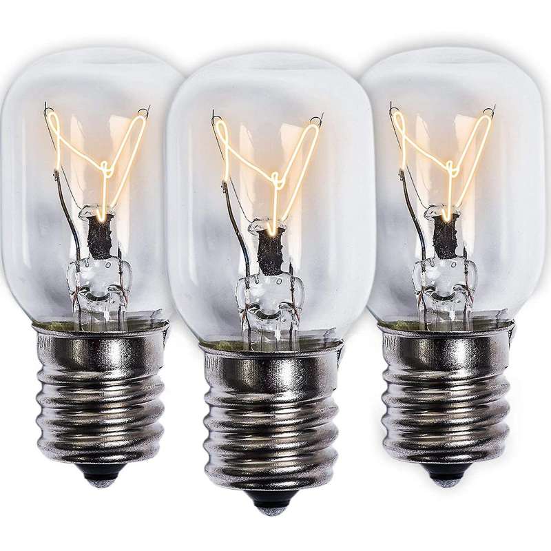 Microwave Light Bulb 40W E17 125V Replacement Part - Exact Fit for Microwaves and the Lava Lamps -
