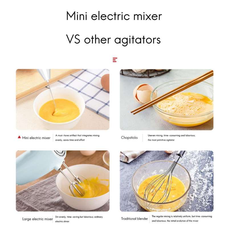 Milk Frother Electric Handheld Foamer Coffee Maker Egg Beater Food Mixer Blender Milk Foamer Maker