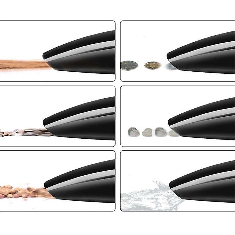 Mini 120W Car Vacuum Cleaner 3600Mbar Suction Wet & Dry Use Power Handheld Portable Vacuum Black&Ora