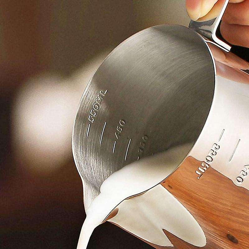 Milk Frothing Pitcher Cup with Latte Art Pen Milk Pitcher Cup ,milk Frothing Jug for Cappuccino,lat