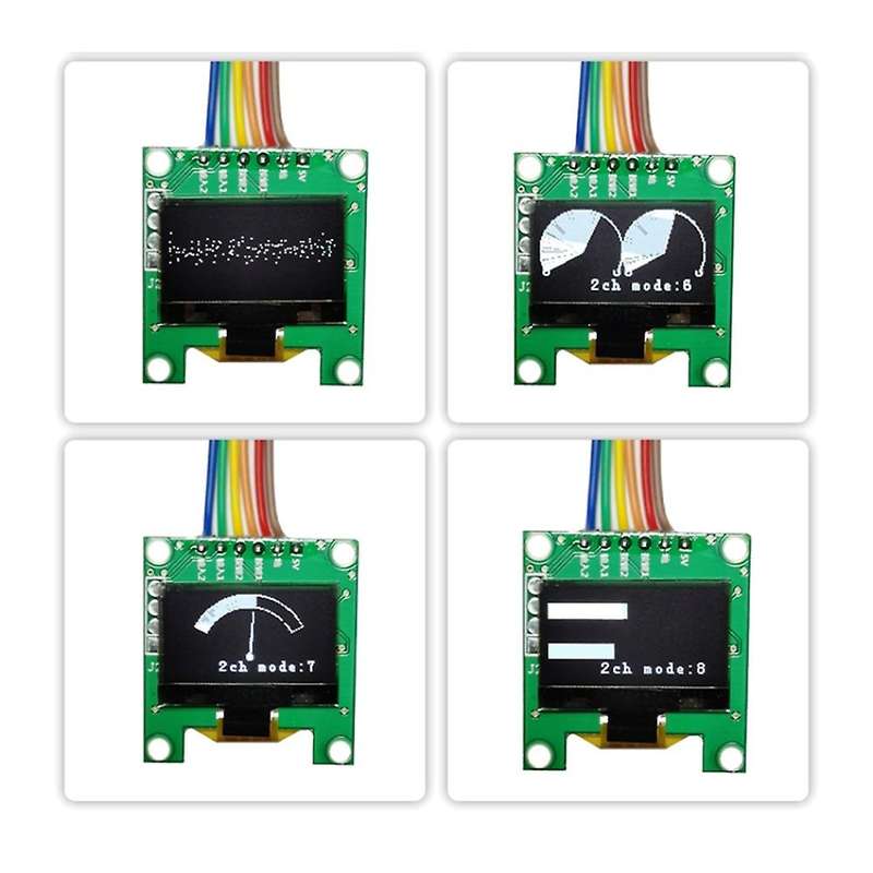 Mini 0.96 Inch OLED Stereo Music Spectrum Display Analyzer Amplifier Audio Level Indicator Rhythm An