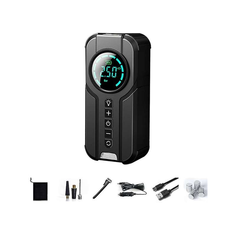 Mini 12v Multifunctional Tire Inflator Car Compressor Wireless Portable Tire Pump Car Tyre Inflator