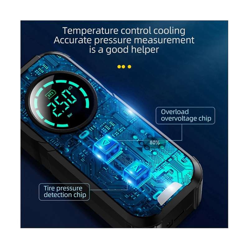 Mini 12v Multifunctional Tire Inflator Car Compressor Wireless Portable Tire Pump Car Tyre Inflator