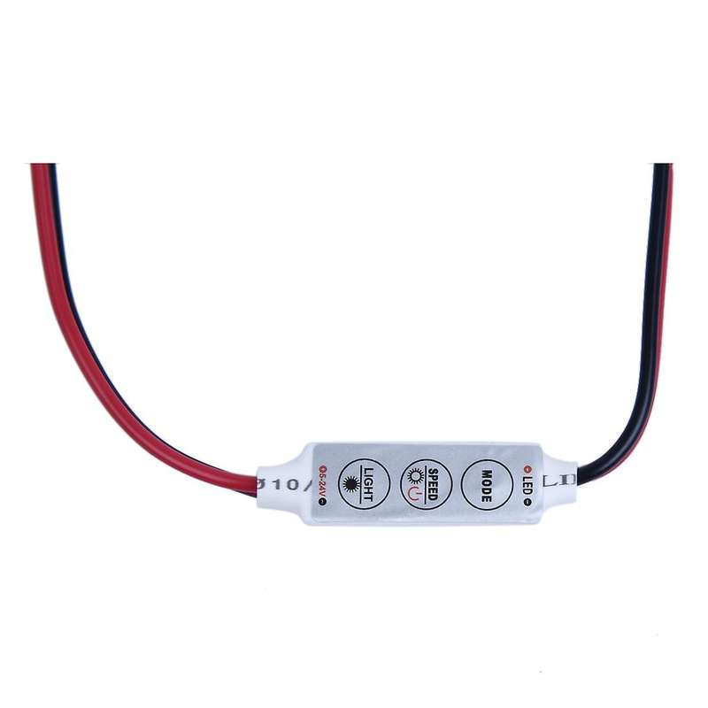 Mini 3 keys Controller Dimmer for 3528 5050 LED Single Color Strip Light DC 12V 144W