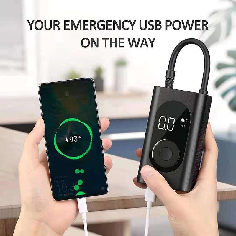 Mini Air Compressor Tire Inflator,150 PSI Cordless Automatic Air Pump,LCD Display Pressure Gauge for