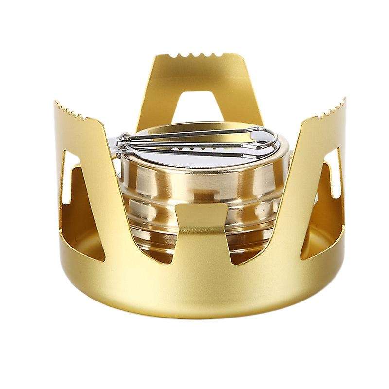 Mini Alcohol Stove for Camping , Portable Windproof with Aluminium Stand for Camping Hiking