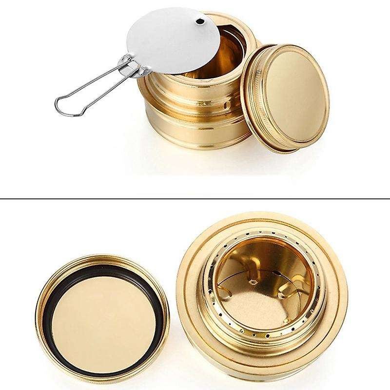 Mini Alcohol Stove for Camping , Portable Windproof with Aluminium Stand for Camping Hiking
