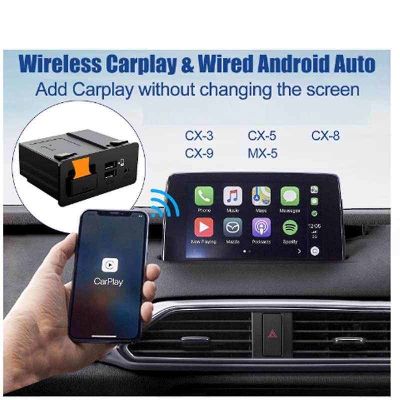Mini Ai Box Wireless Carplay Tk7866-9u0c for Connect System Android Auto Wireless Adapter Car Dongle