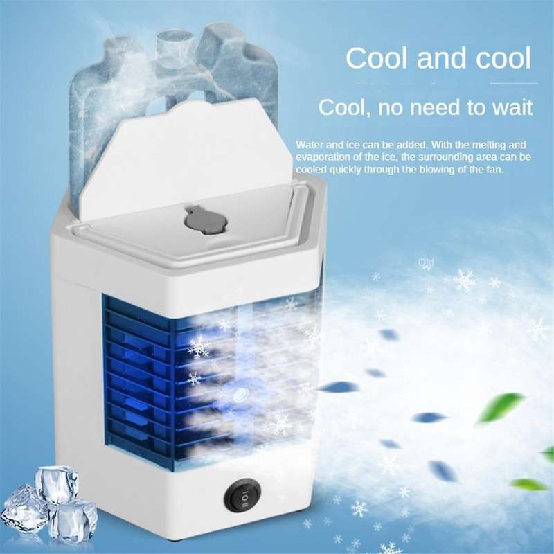 Mini Air Conditioning Fan Desktop Cooler Fan USB Portable Humidifier Water Cooling Fan for Bedroom a