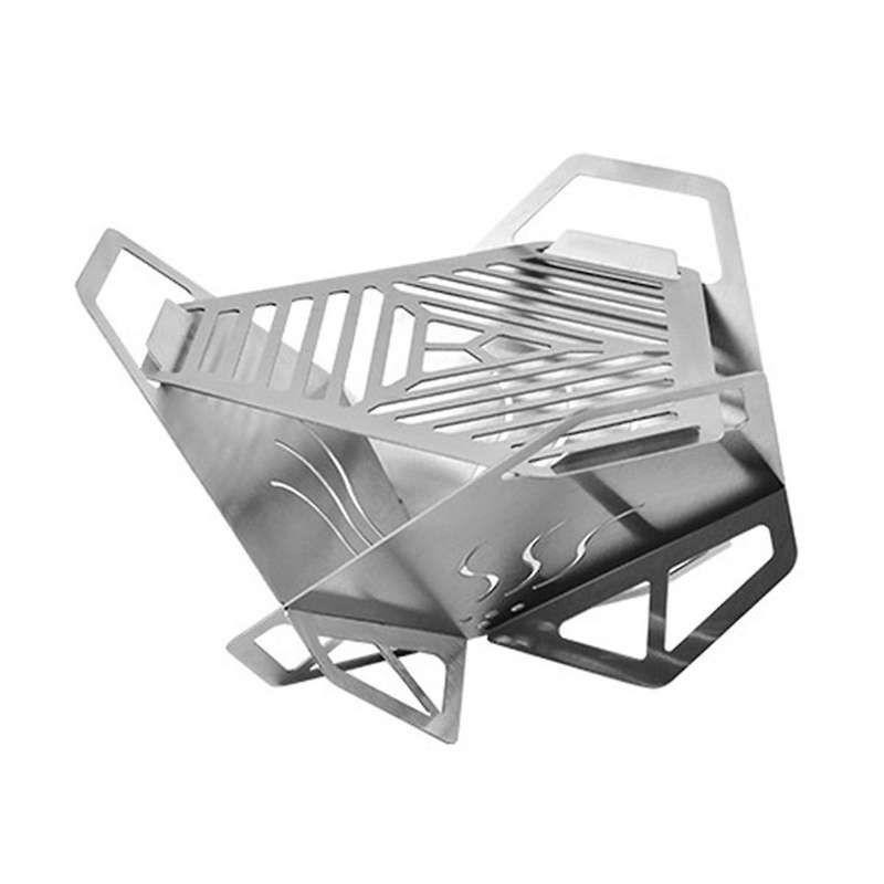 Mini BBQ Grill Removable Stove Mini BBQ Cooking Grill Lotus Barbecue Grill for Camping Picnics & Out