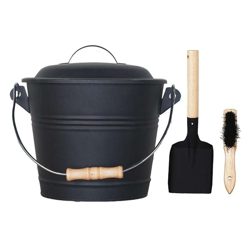 Mini Ash Bucket for Fireplace, Fireplace Ash Bucket Wood Pellets Container Fireplace Accessories for