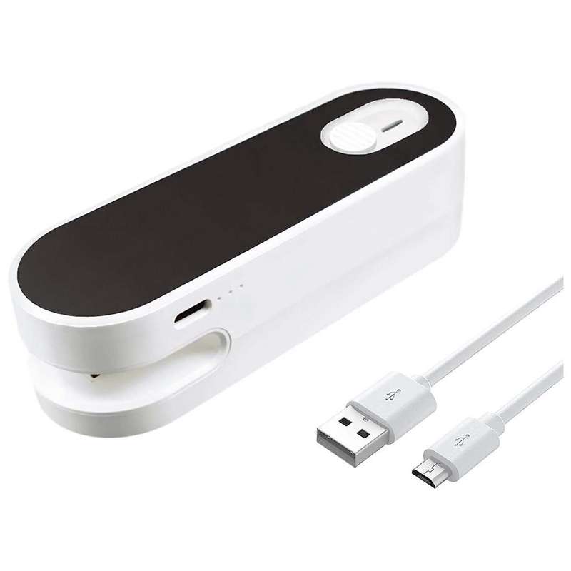 Mini Bag Sealer,2In1-Rechargeable Handheld Plastic Resealer, Vacuum Sealing Machine for Keeping Food