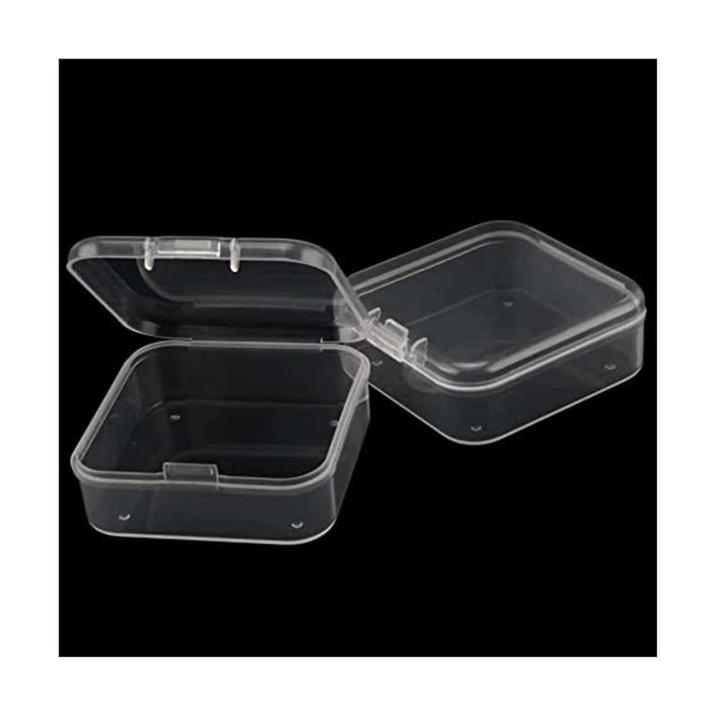 Mini Bead Storage Box, Clear Bead Storage Box with Lid, Rectangular Clear Diamond Jewelry Box, Cra