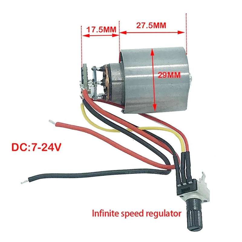 Mini Brushless Motor DC 7-24V 100000RPM High Speed CNC Aluminum Alloy Impeller Ducted Fan Stepless S