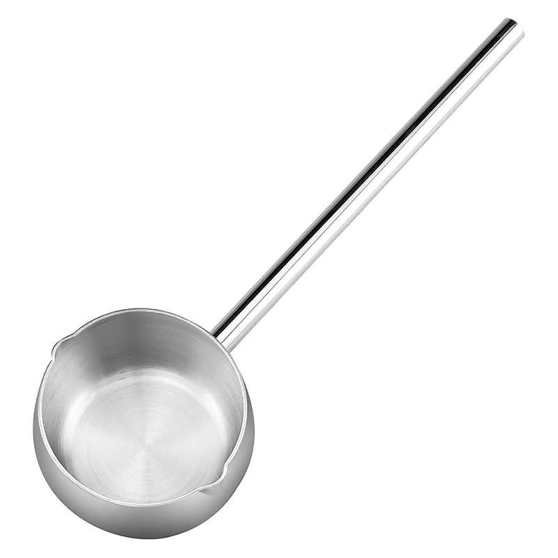 Mini Butter Warmer with Long Handle Induction Milk Warmer Pot Small Saucepan SUS316 Tri-Ply Stainles