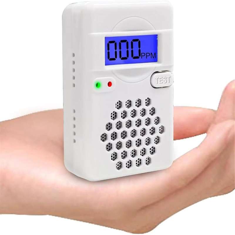 Mini Carbon Monoxide Detector Alarm with Digital LCD Display, CO Detector Alarm