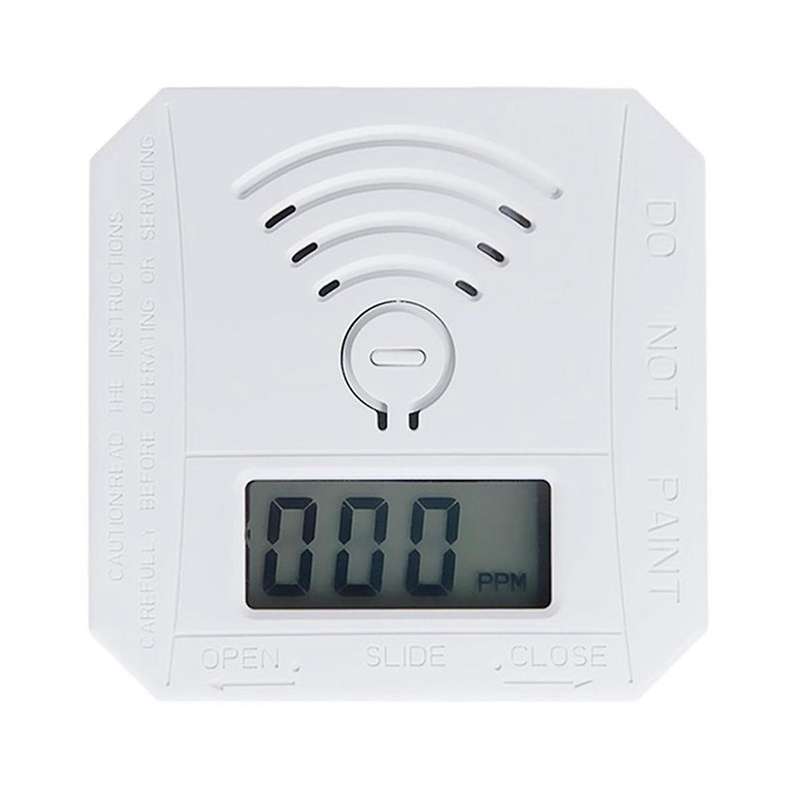Mini CO Sensor Carbon Monoxide Alarm Detector Battery Powered with LED Digital Display Sound Warning