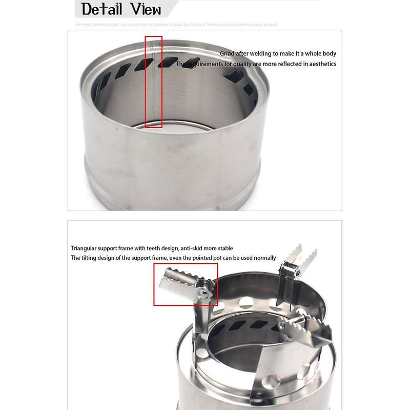 Mini Bump Outdoor Camping Furnace End Deconstructable Wood Stoves Picnic Barbecue Stoves Wood Burner