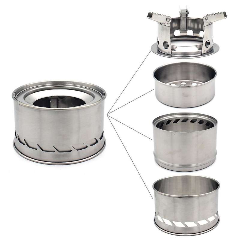 Mini Bump Outdoor Camping Furnace End Deconstructable Wood Stoves Picnic Barbecue Stoves Wood Burner