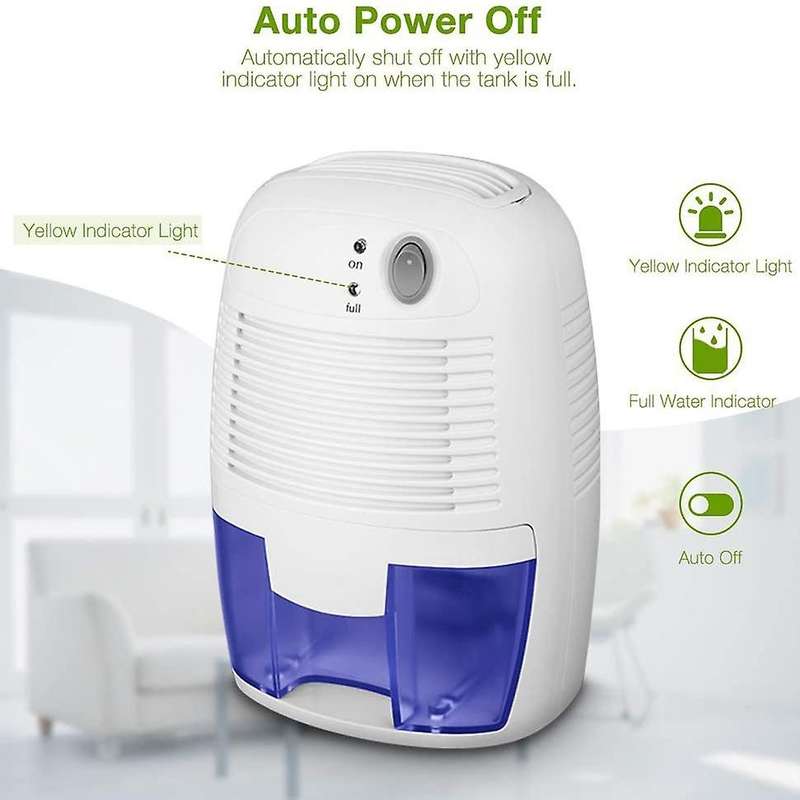 Mini Dehumidifier Usb Portable Air Dryer Electric Cooling with 500ml Water Tank Bedroom Kitchen Off