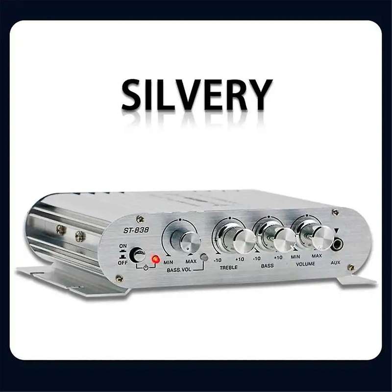 Mini Digital Power Audio Car Amplifier Blue Light Stereo Audio Amplifier for Home Theater Club Party