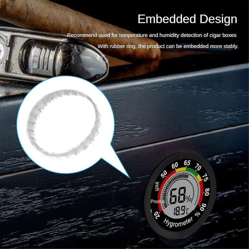 Mini Digital Indoor Thermometer Hygrometer Embedded High Precision Temperature and Humidity Instrume