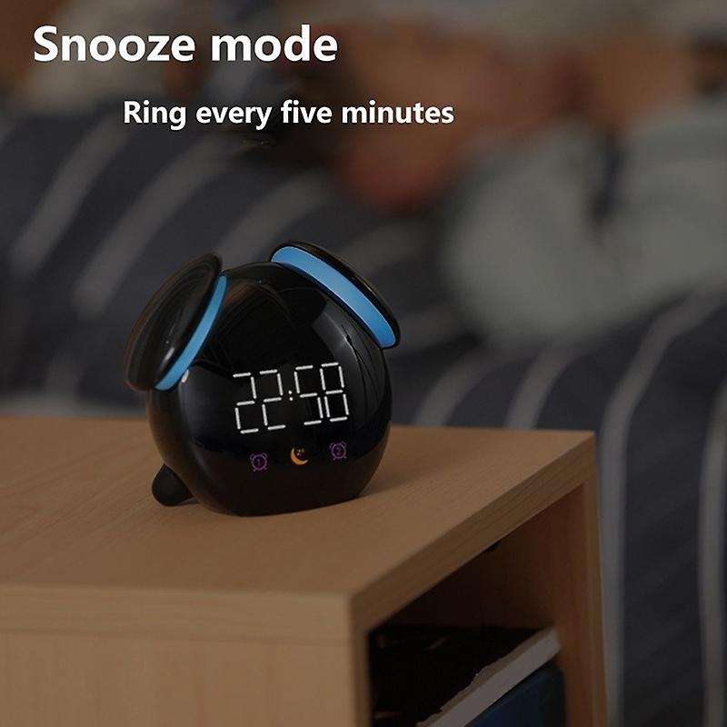 Mini Digita Clock Led Table Watch Small Desk Clock Intelligent Colorful Alarm Clock
